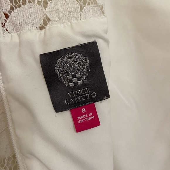 Vince Camuto White Lace Long Sleeve Dress - Picture 6 of 10